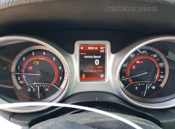 3C4PDDEG3GT210802 2016 DODGE JOURNEY Gray Vista del cuadro de instrumentos