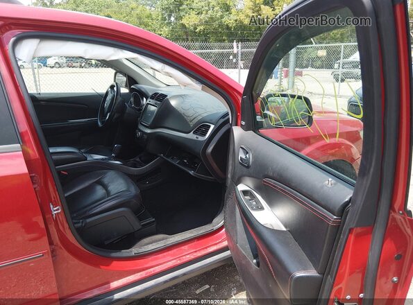 3C4PDDEG6JT277756 2018 DODGE JOURNEY Red Widok wnętrza z przodu