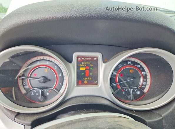3C4PDDEG6JT390171 2018 DODGE JOURNEY White Widok zestawu wskaźników