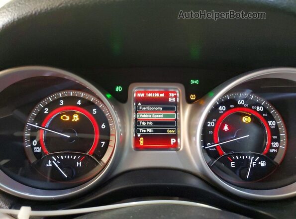 3C4PDDEG8JT353431 2018 DODGE JOURNEY White Vista del cuadro de instrumentos
