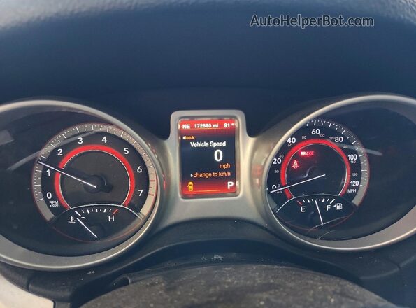 3C4PDDEG9HT567418 2017 DODGE JOURNEY Черный Вид щитка приборов