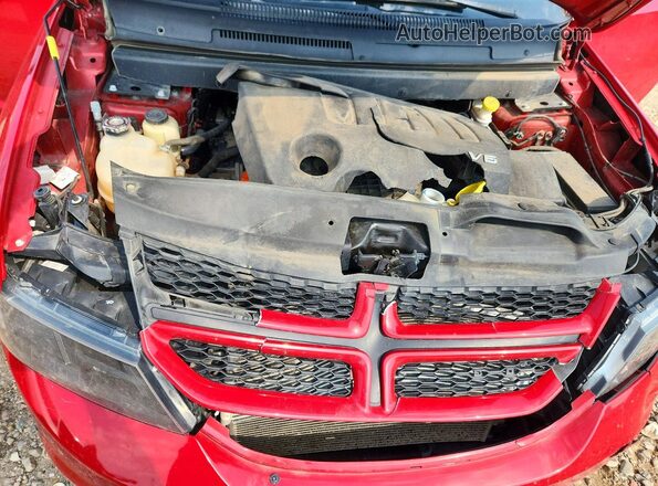 3C4PDDEG9HT595977 2017 DODGE JOURNEY Red Vista del compartimento del motor