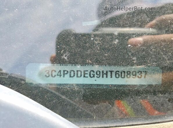 3C4PDDEG9HT608937 2017 DODGE JOURNEY Gray VIN კოდის სტიკერის ხედი