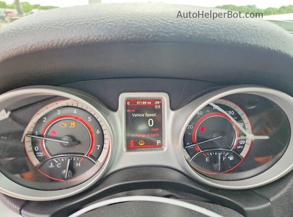 3C4PDDEG9KT702128 2019 DODGE JOURNEY White Widok zestawu wskaźników