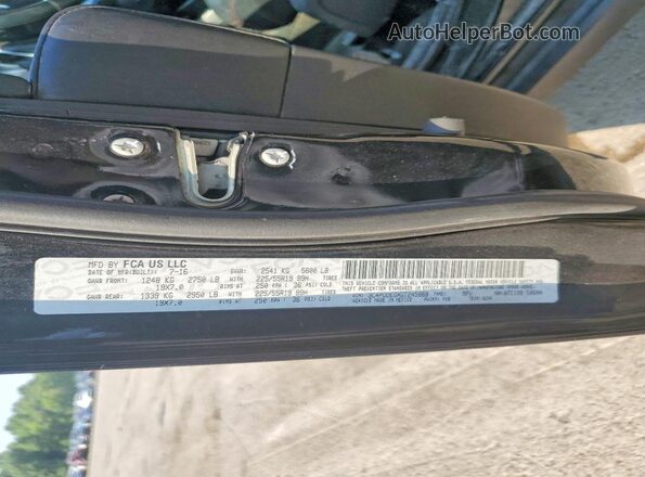3C4PDDEGXGT245868 2016 DODGE JOURNEY Black VIN կոդի պիտակի տեսք