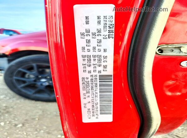 3C4PDDEGXJT319961 2018 DODGE JOURNEY Red Вид наклейки з VIN-кодом