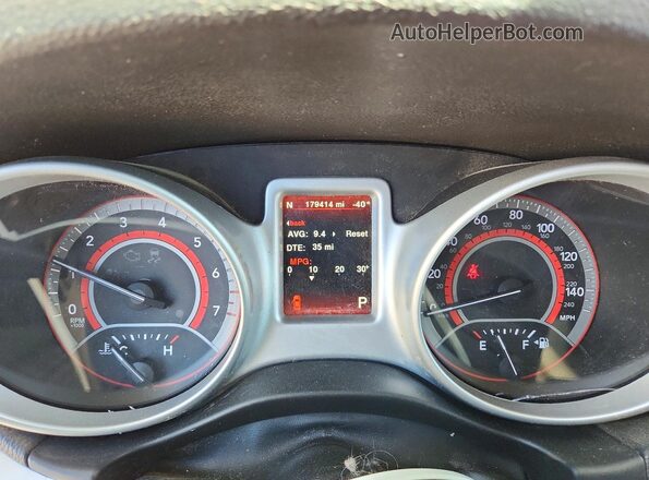 3C4PDDFG2HT595561 2017 DODGE JOURNEY Красный Вид щитка приборов