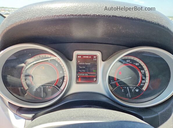 3C4PDDGG0GT169459 2016 DODGE JOURNEY White Widok zestawu wskaźników