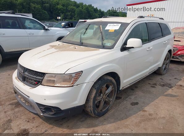 3C4PDDGG0HT574853 2017 DODGE JOURNEY White წინა მარცხენა ხედი სამი მეოთხედიდან