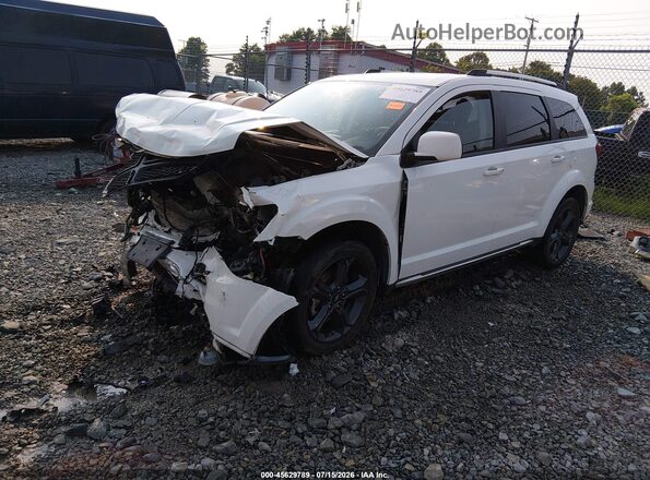 3C4PDDGG0JT388414 2018 DODGE JOURNEY White Առջևի ձախ երեք քառորդ տեսարան