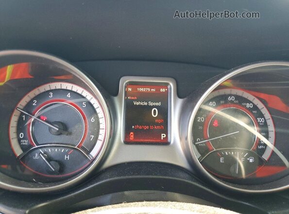 3C4PDDGG1HT582945 2017 DODGE JOURNEY Черный Вид щитка приборов