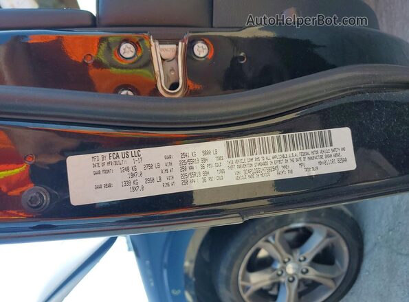 3C4PDDGG1HT582945 2017 DODGE JOURNEY Черный Вид наклейки с VIN-кодом
