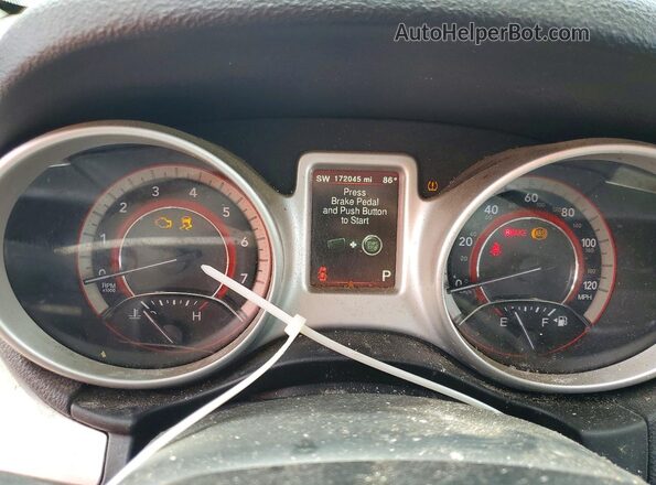 3C4PDDGG1HT634168 2017 DODGE JOURNEY Gray Instrument cluster view