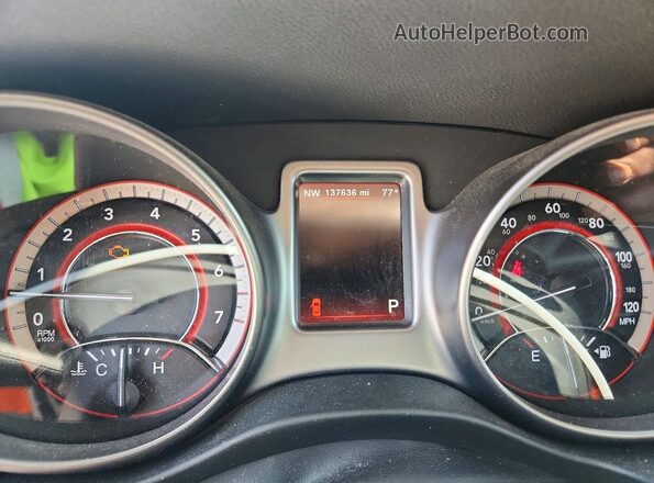 3C4PDDGG1JT252132 2018 DODGE JOURNEY Синий Вид щитка приборов