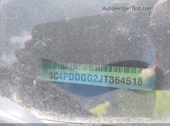 3C4PDDGG2JT364518 2018 DODGE JOURNEY Gray Vista del compartimento del motor