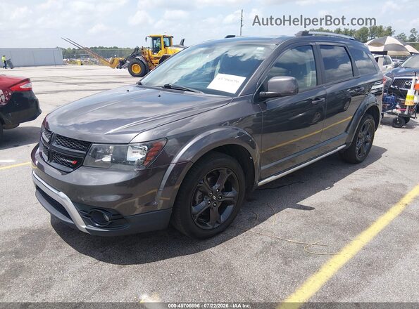 3C4PDDGG4JT505671 2018 DODGE JOURNEY Gray Առջևի ձախ երեք քառորդ տեսարան