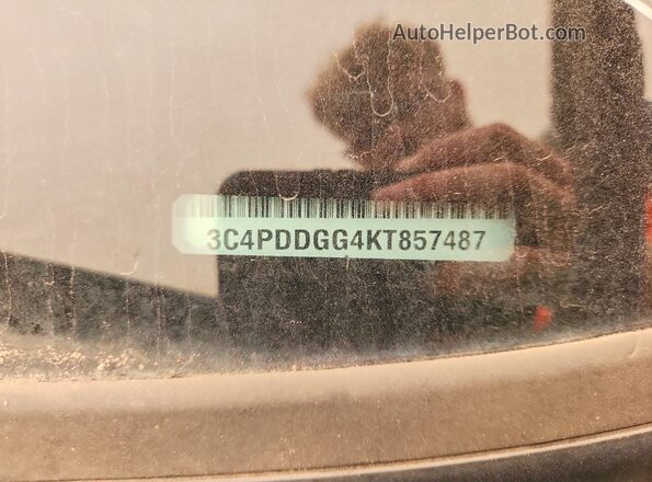 3C4PDDGG4KT857487 2019 DODGE JOURNEY Black VIN sticker view