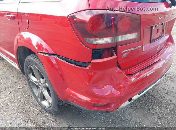 3C4PDDGG5JT197166 2018 DODGE JOURNEY Maroon Vista frontal