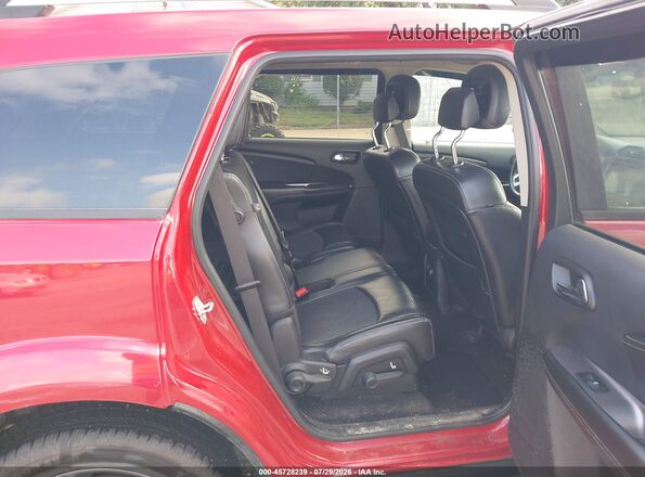3C4PDDGG5JT197166 2018 DODGE JOURNEY Maroon Vista de la etiqueta del VIN