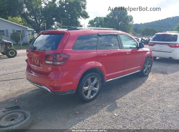 3C4PDDGG5JT197166 2018 DODGE JOURNEY Maroon Trasero derecho