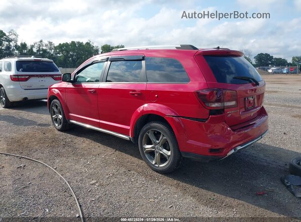 3C4PDDGG5JT197166 2018 DODGE JOURNEY Maroon Trasero izquierdo