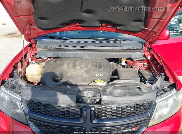 3C4PDDGG5JT197166 2018 DODGE JOURNEY Maroon Vista trasera