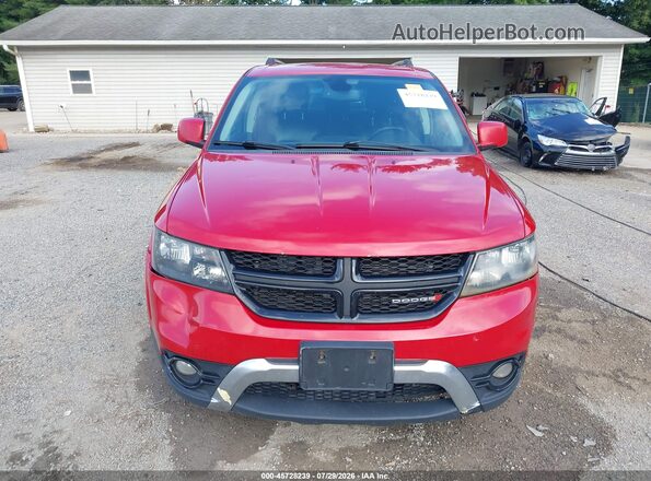 3C4PDDGG5JT197166 2018 DODGE JOURNEY Maroon Vista interior trasera