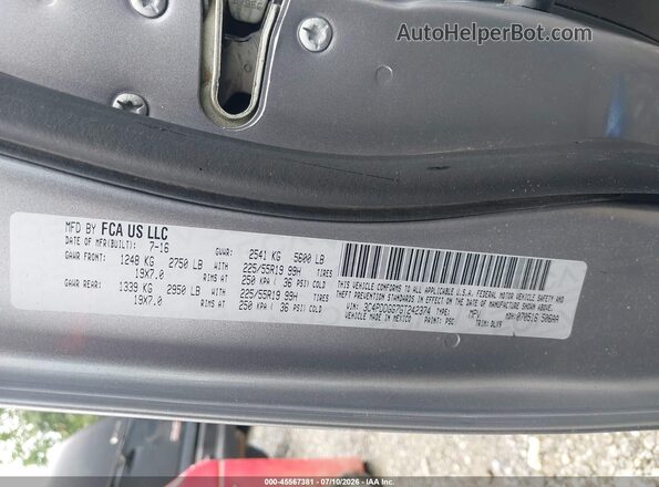 3C4PDDGG7GT242374 2016 DODGE JOURNEY Silver Widok komory silnika