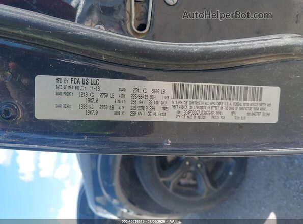 3C4PDDGG7JT387342 2018 DODGE JOURNEY Gray Շարժիչի բաժամունքի տեսք