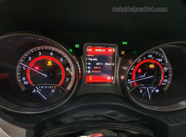 3C4PDDGG7JT430366 2018 DODGE JOURNEY Gray ხელსაწყოთა პანელის ხედი