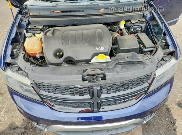 3C4PDDGG9HT541480 2017 DODGE JOURNEY Blue Vista del compartimento del motor
