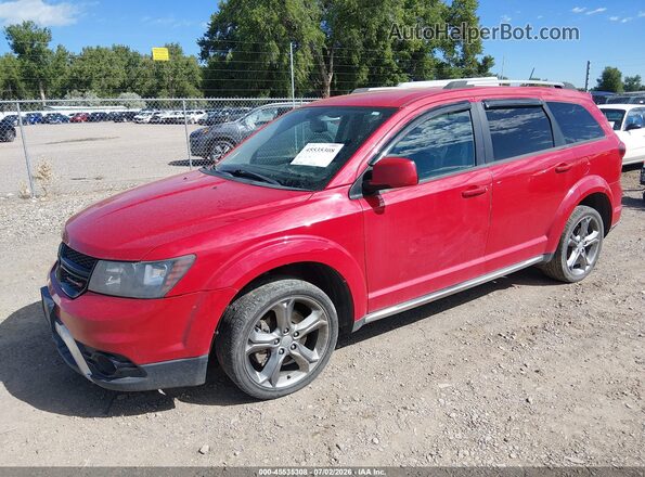 3C4PDDGG9HT553287 2017 DODGE JOURNEY Red წინა მარცხენა ხედი სამი მეოთხედიდან