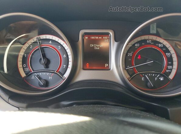 3C4PDDGG9JT197204 2018 DODGE JOURNEY Gray Widok zestawu wskaźników