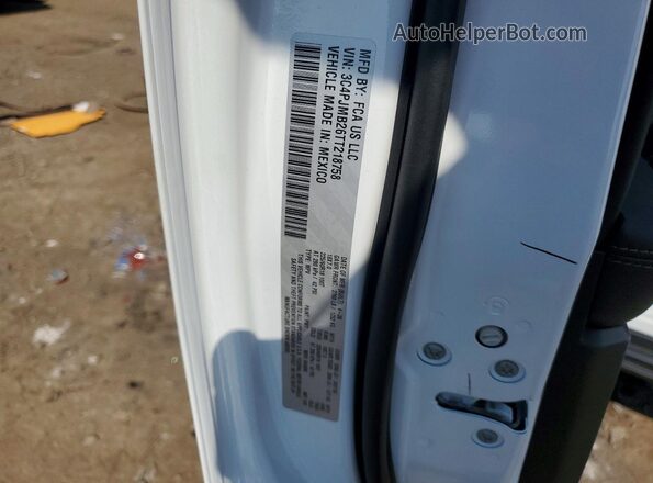 3C4PJMB26TT218758 2026 JEEP CHEROKEE White VIN კოდის სტიკერის ხედი