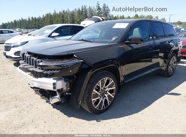 3C4RJNCK6ST572811 2025 JEEP WAGONEER S Black წინა მარცხენა ხედი სამი მეოთხედიდან