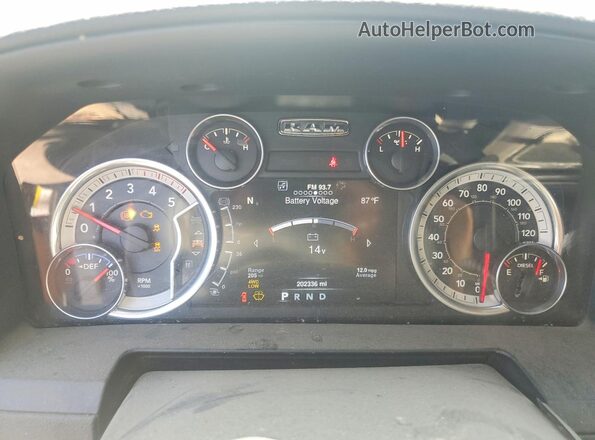 3C63R3ML0GG128003 2016 RAM 3500 Blue Widok zestawu wskaźników