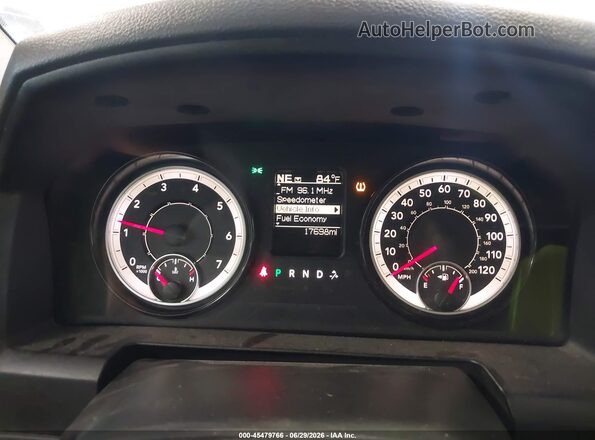 3C6JR6DG5HG764896 2017 RAM 1500 Gray Rear seats view