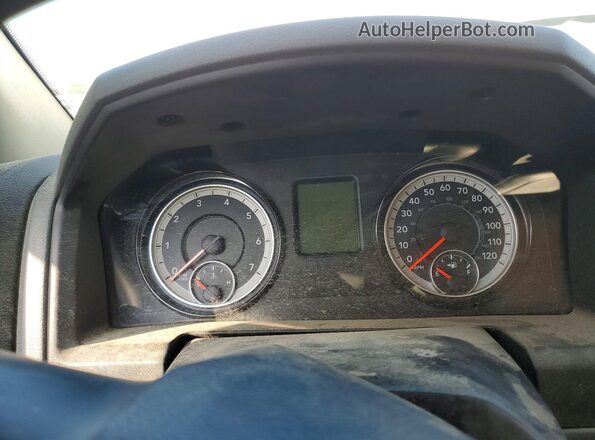 3C6JR6DG5KG500858 2019 RAM 1500 White Instrument cluster view