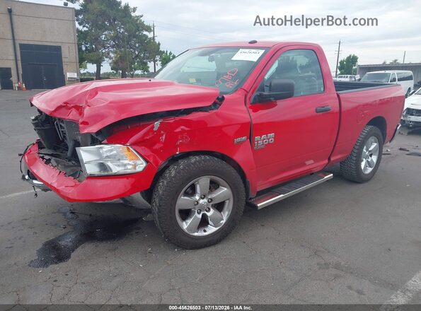 3C6JR7ATXKG507960 2019 RAM 1500 CLASSIC Red წინა მარცხენა ხედი სამი მეოთხედიდან