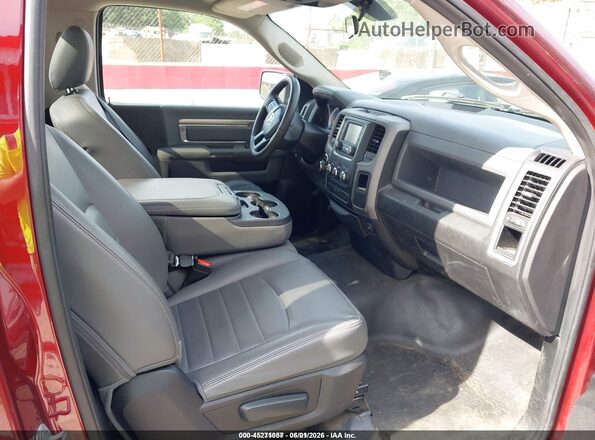 3C6JR7DG4HG687797 2017 RAM 1500 Burgundy Vista de la etiqueta del VIN