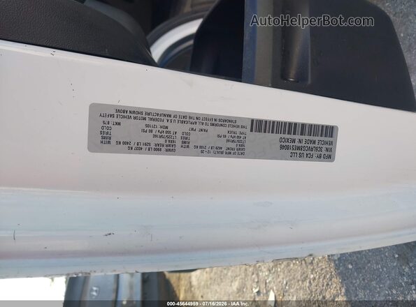 3C6LRVCG8ME518046 2021 RAM PROMASTER 2500 White Vista del compartimento del motor