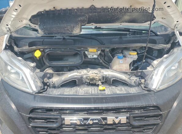 3C6LRVDG0PE571696 2023 RAM PROMASTER White Vista del compartimento del motor