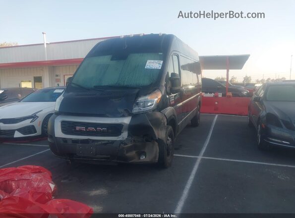3C6LRVDG1NE123822 2022 RAM PROMASTER 2500 Black Առջևի ձախ երեք քառորդ տեսարան