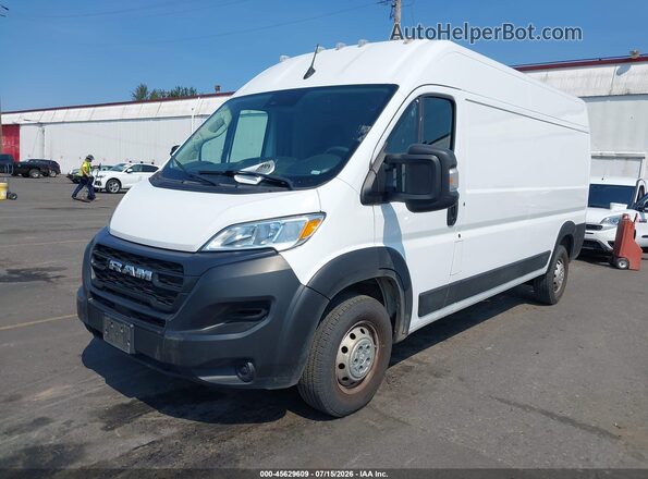 3C6LRVDG4PE577761 2023 RAM PROMASTER 2500 White წინა მარცხენა ხედი სამი მეოთხედიდან