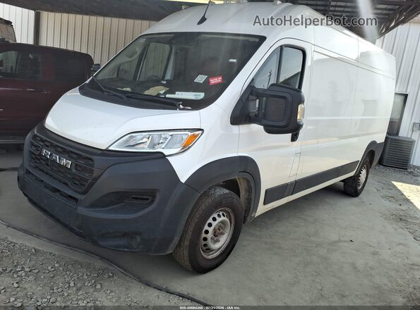 3C6LRVDG7PE593873 2023 RAM PROMASTER 2500 White Առջևի ձախ երեք քառորդ տեսարան