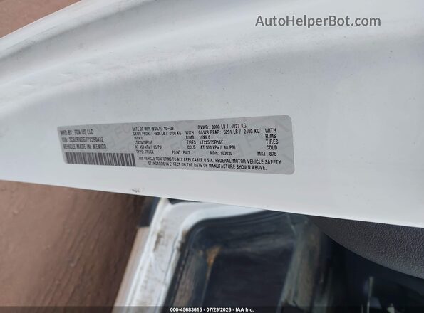 3C6LRVDG7PE598412 2023 RAM PROMASTER 2500 White ძრავის განყოფილების ხედი