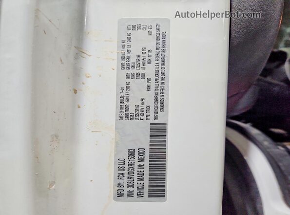 3C6LRVDGXRE153603 2024 RAM PROMASTER White 360 interior view