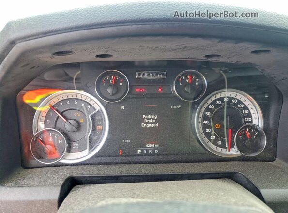 3C6RR6KT1MG586806 2021 RAM 1500 Синий Вид щитка приборов