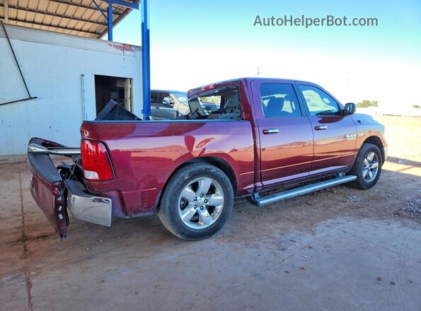 3C6RR6LT2HG563698 2017 RAM 1500 Maroon Trasero derecho
