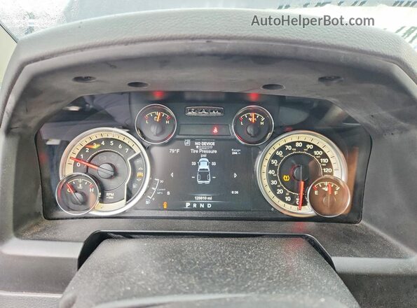 3C6RR6LT3HG787143 2017 RAM 1500 Blue Սարքավորումների վահանակի տեսք